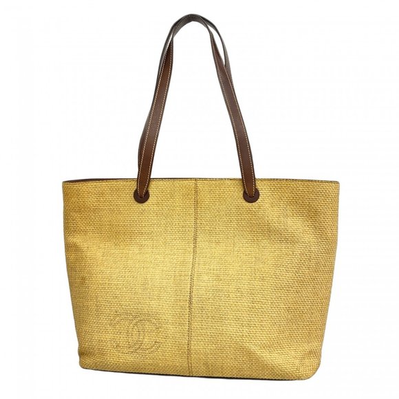 CHANEL Brown Straw Tote Bag - Picture 1 of 12